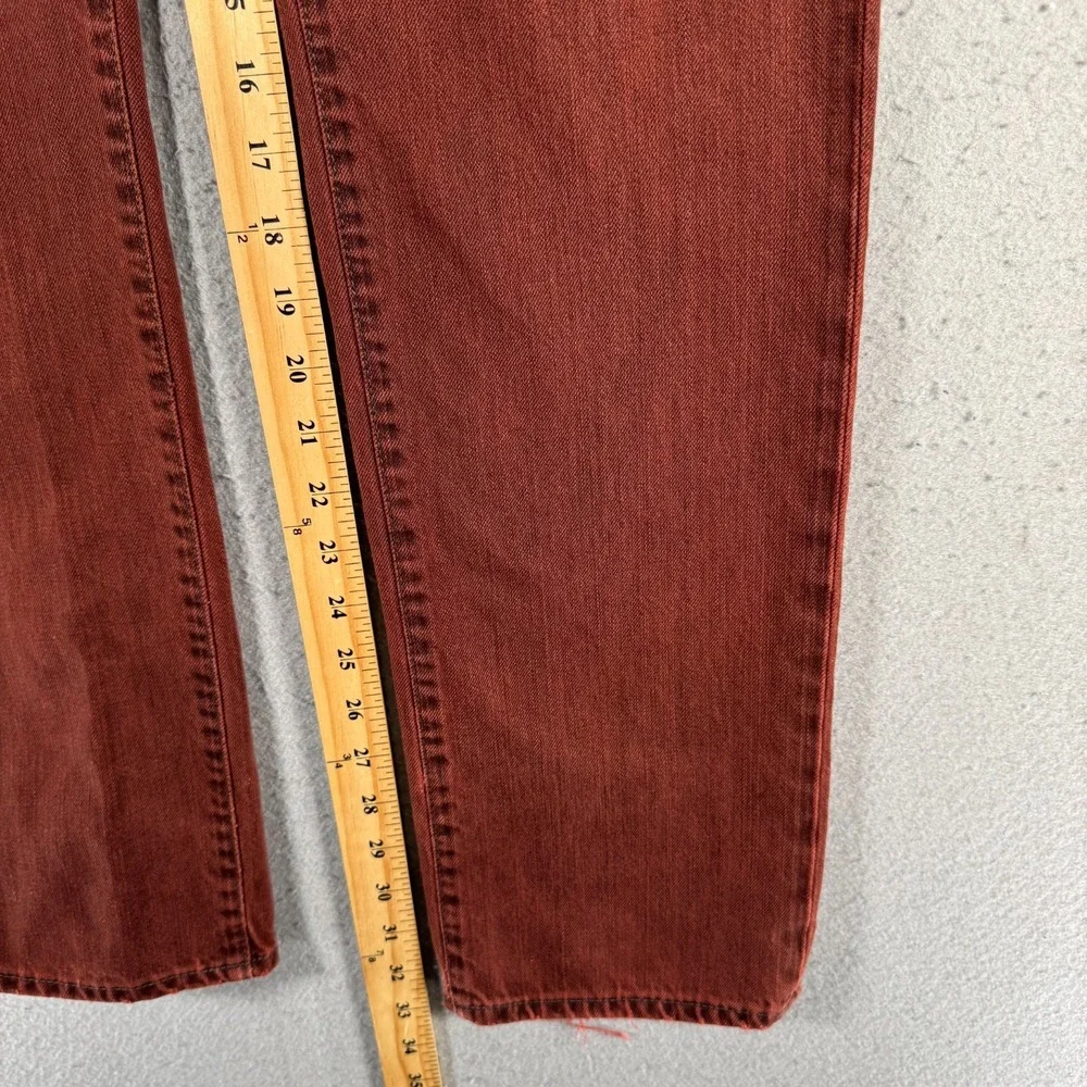 Adriano Goldschmied The‎ Teddy Boy Jeans Womens 28 Red Dark Wash Straight Denim